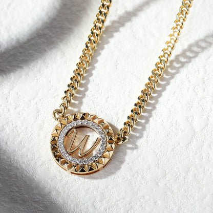 18K Gold Cuba chain Diamond Necklace