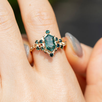 Moss Agate Ring