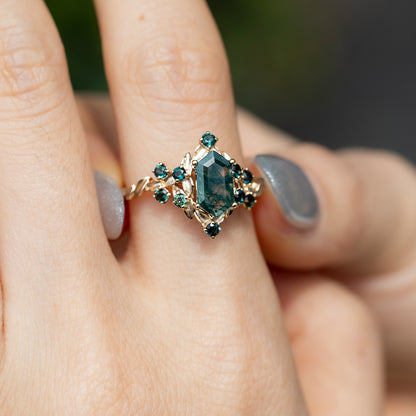 Moss Agate Ring
