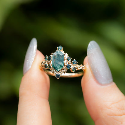 Moss Agate Ring