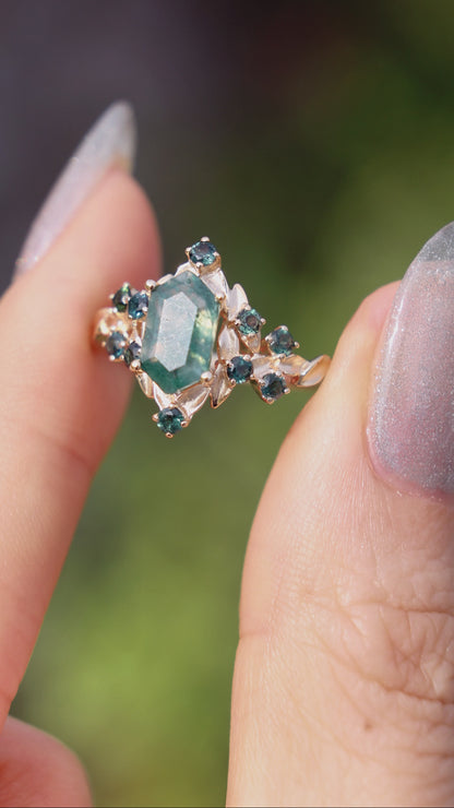 Moss Agate Ring